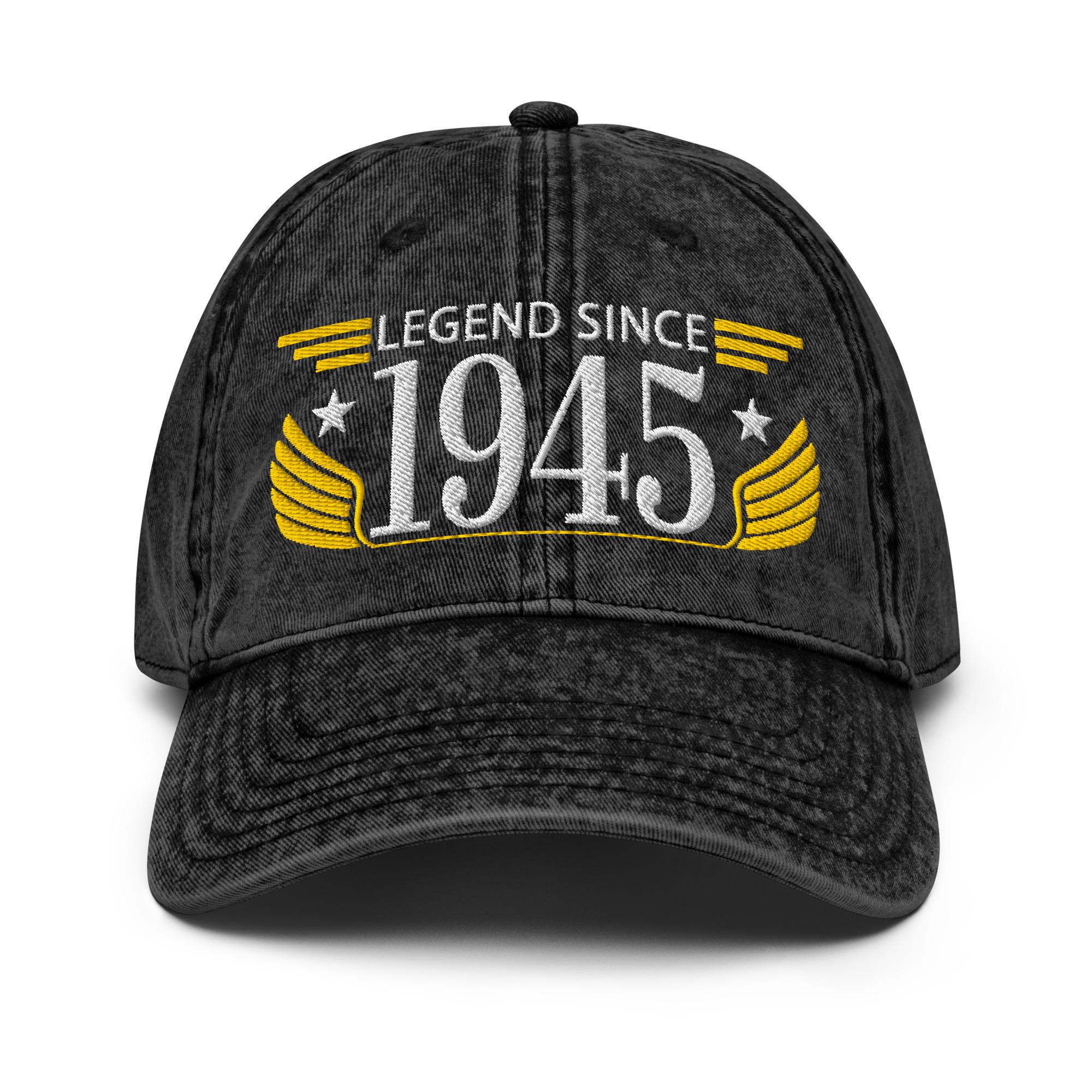 Legend Since 1945 Embroidered Vintage Cotton Twill Cap
