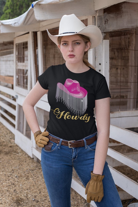 Cowboy Jewel \u0026 Glitter Hat Shirt Howdy 
