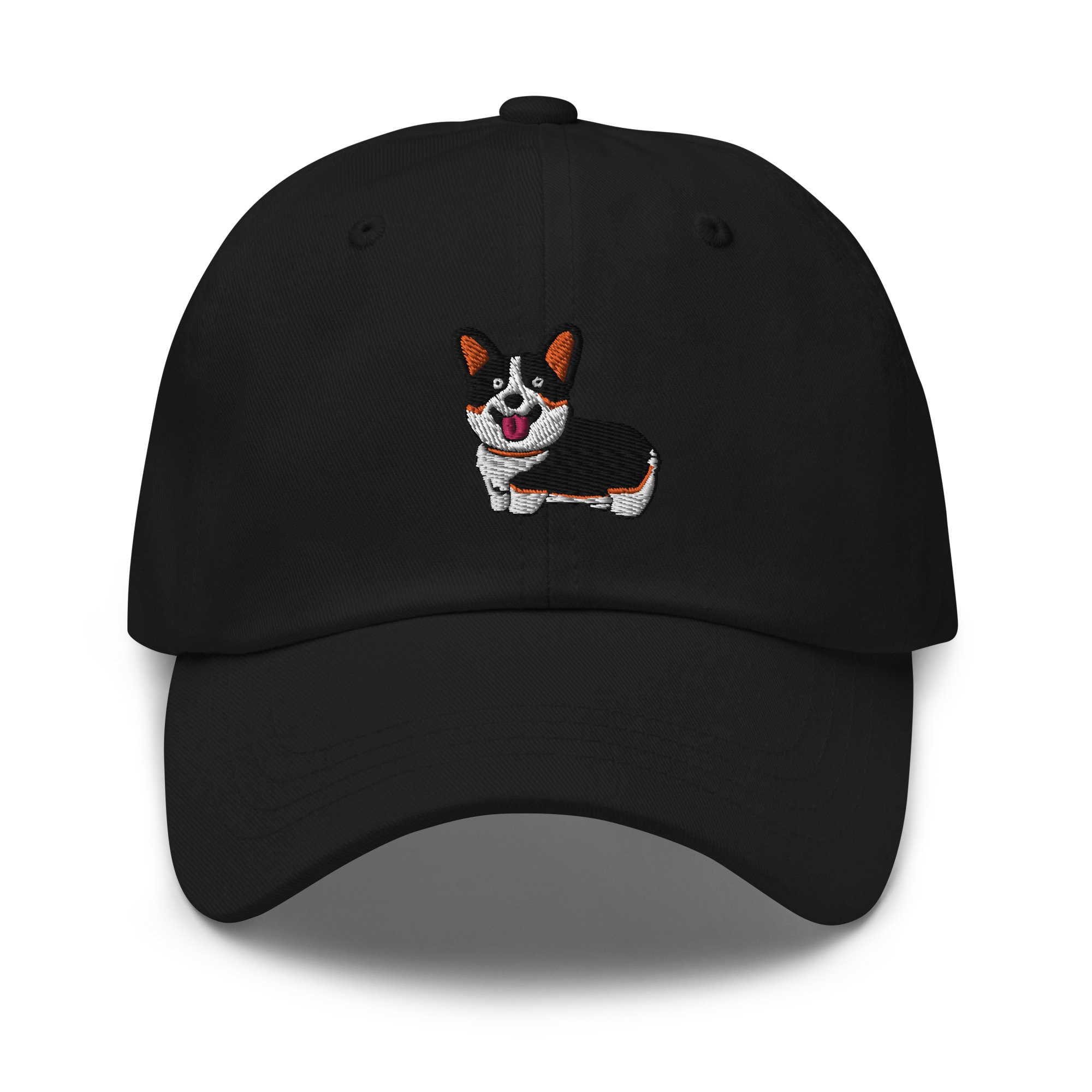 Tricolor Corgi Embroidered Dad Hat, Corgi Owner Gift Cap
