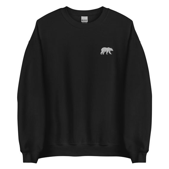 NORDISK■Men Small Polar Bear Sweatshirt ■送料込 Polar Bear Embroidered Sweatshirt, White Bear Walking Nature