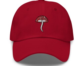 帽子 uruz MASHROOMHAT Shrumiez Mushroom Bucket Rave Hat for Men and Women - Red