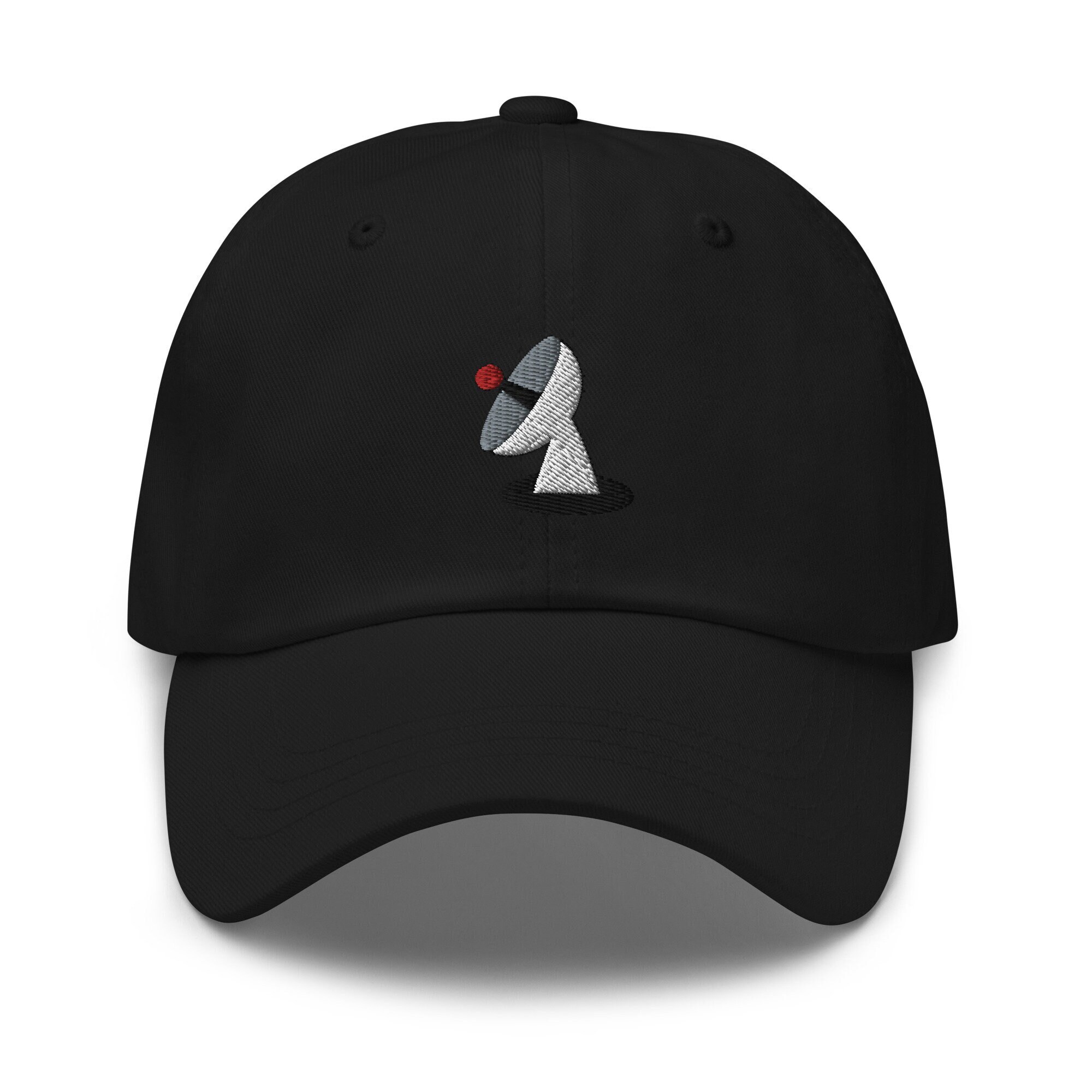 Embroidered Satellite Dish Dad Hat: Unisex Adjustable Cap