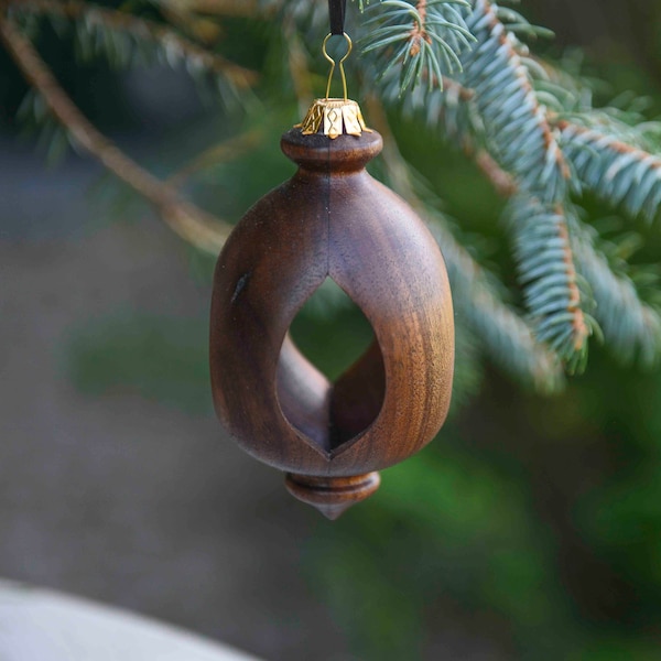 Ornament made of walnut