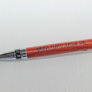 Edizione speciale UEFA EURO 24 DE- Penna a sfera Twist cromata+padouk
