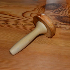 Tamping mushroom made from elm/cherry and linden/spruce