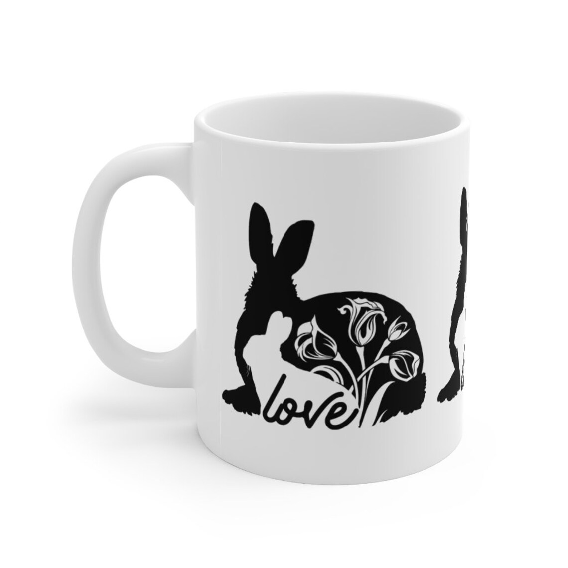 Mugs Bunny mug rabbit love mug 11oz coffee mug ceramic Etsy