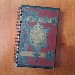 Notebook made with the old book (1889) "GENERAL HISTORY of SPAIN"