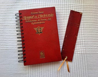 アンティーク (1928 年) の電気マニュアル付き手作りノート