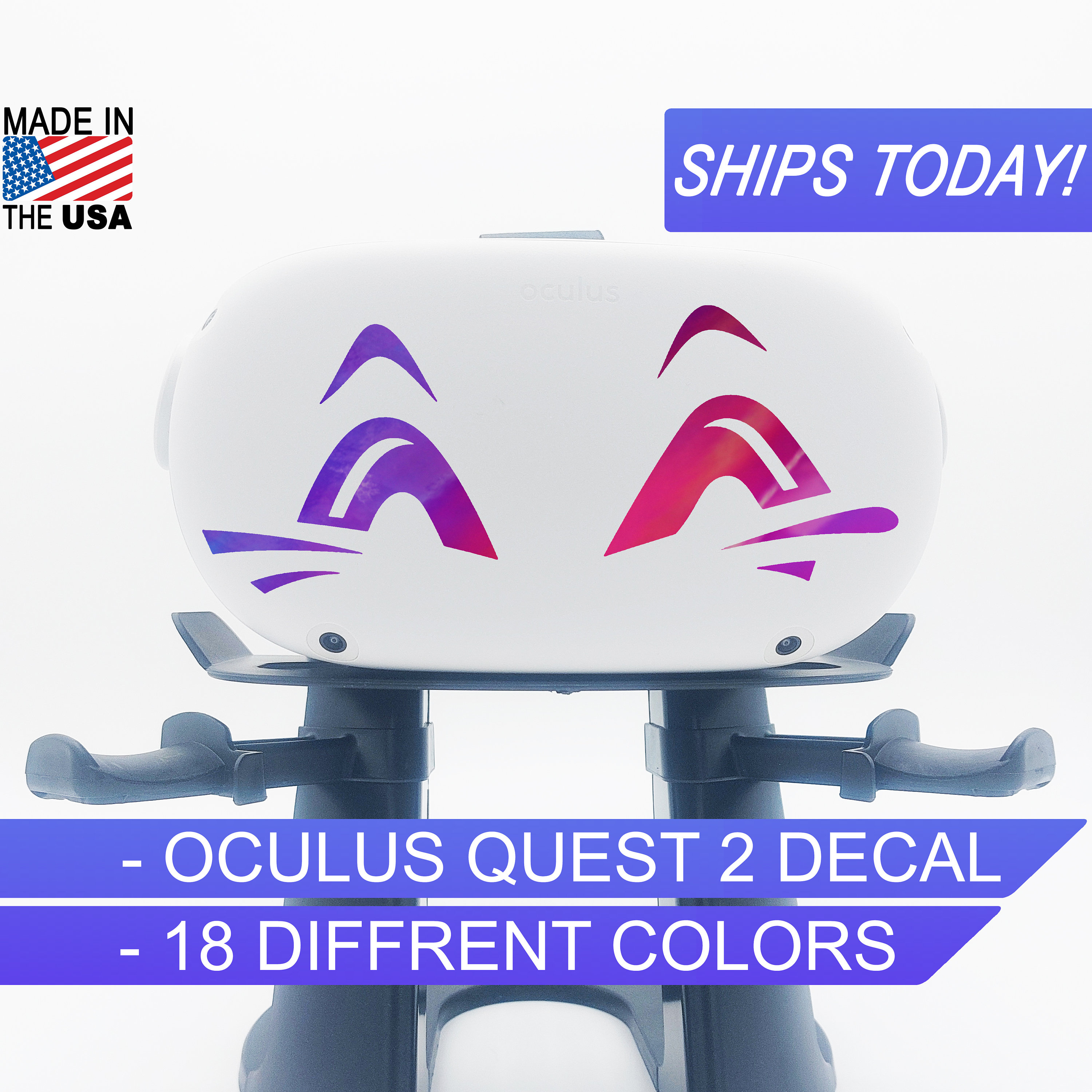 Quest 2 Decal Gorilla Tag Eyes 