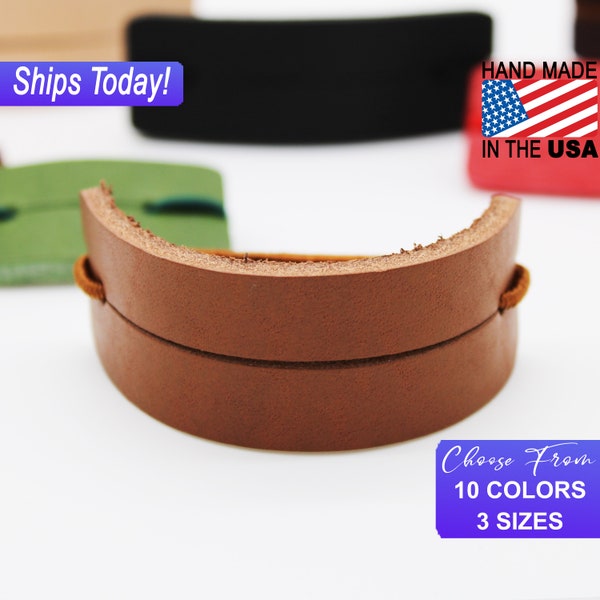 Premium Leather Hair Bands, Hair Accessories, Comes in Mutiple Colors and Sizes. Hand Crafted in America and same day shipping!