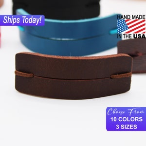 Premium Leather Hair Bands, Hair Accessories, Comes in Mutiple Colors and Sizes. Hand Crafted in America and same day shipping!