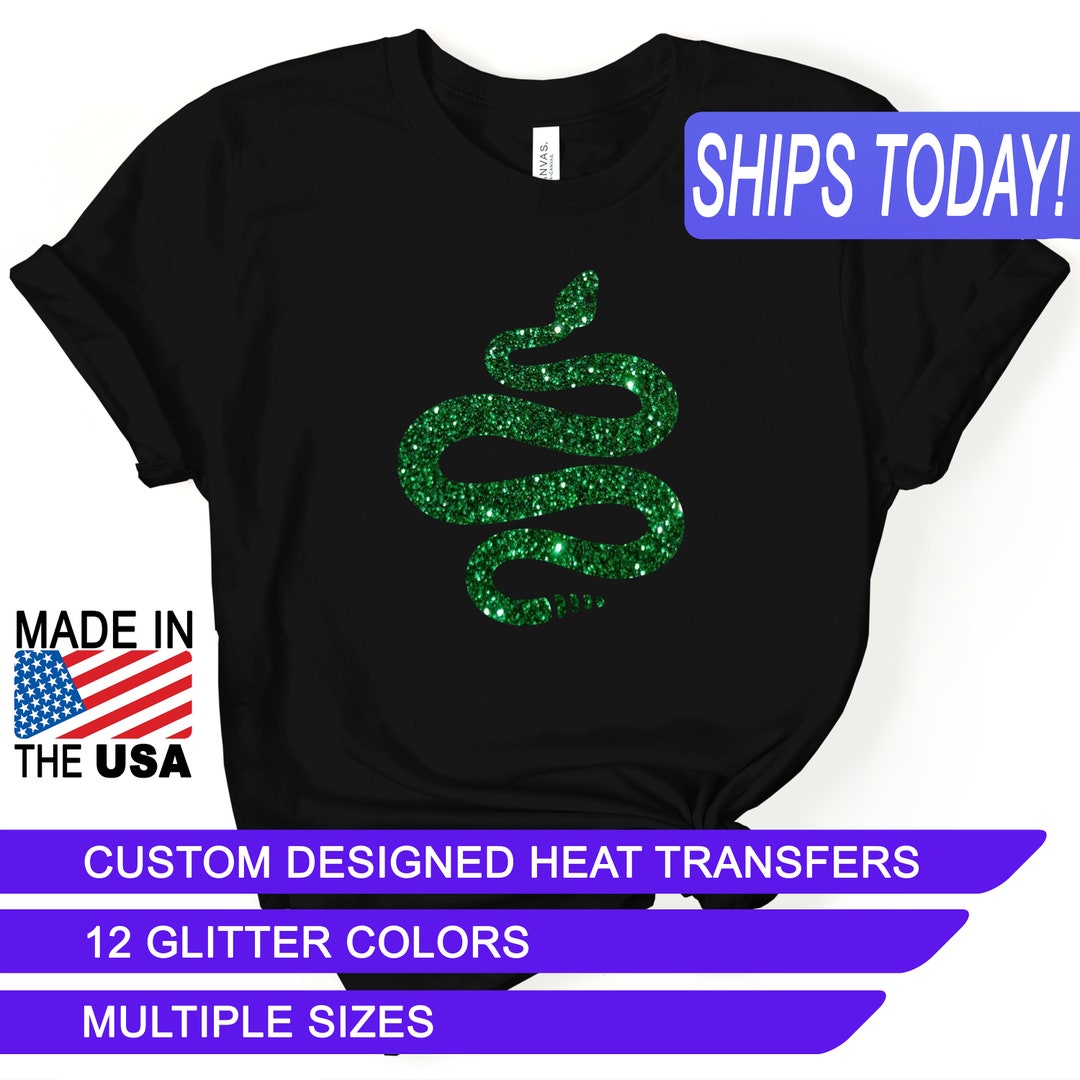 Glitter Rattle Snake, Silhouette, Heat Transfers, Custom Designed Iron ...