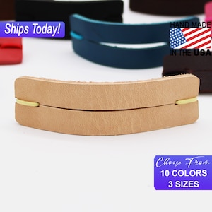 Premium Leather Hair Bands, Hair Accessories, Comes in Mutiple Colors and Sizes. Hand Crafted in America and same day shipping!
