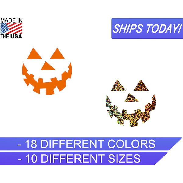 Jack O Lantern Car Decal Etsy