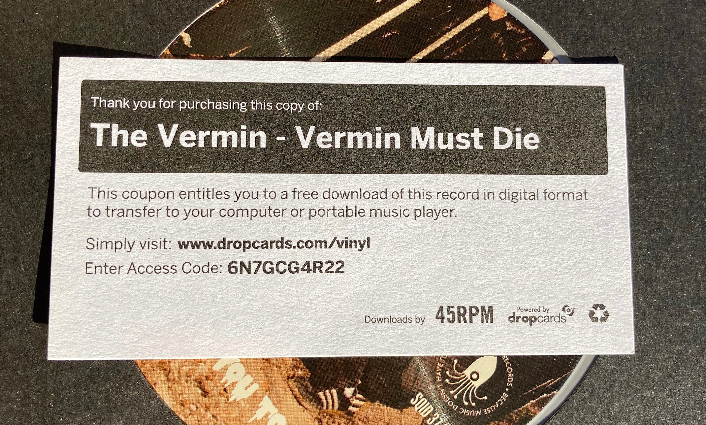 The the Vermin Die Vinyl LP With - Etsy