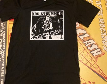 Joe Strummer 1952-2002 Black Tshirt