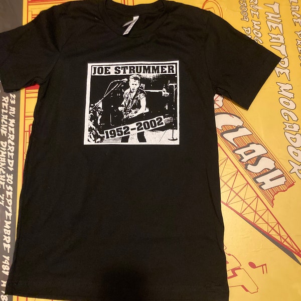 Joe Strummer 1952-2002 Black Tshirt