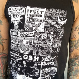 Mens Las Vegas Punk Flyers 2 Black Tank Top image 1