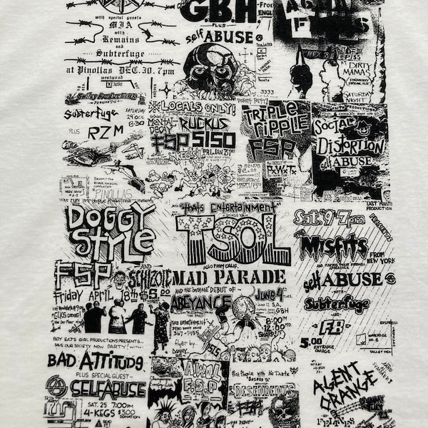 Las Vegas 1980’s Punk Rock Flyers