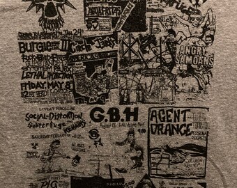Grey Las Vegas 80’s Punk Flyers #2