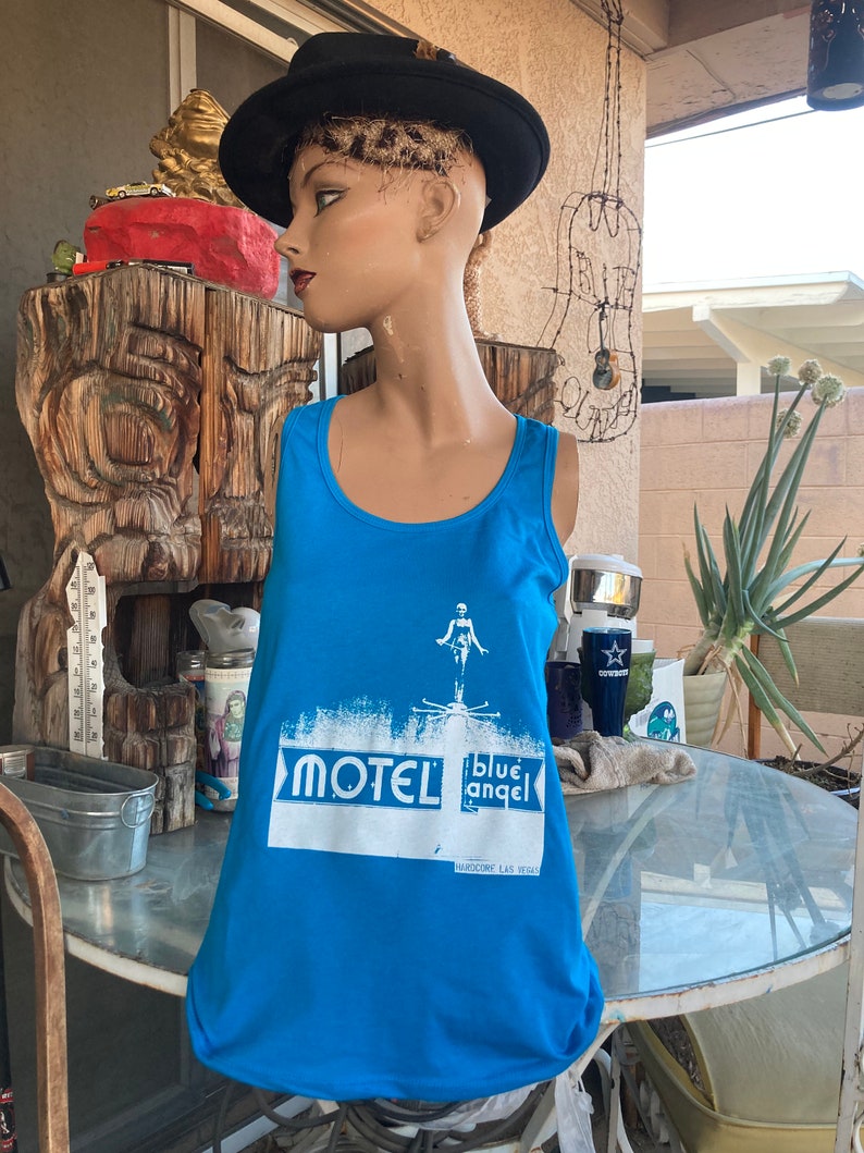 Ladies The Blue Angel Motel Turquoise Racerback tank top Bild 2