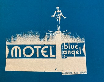 Ladies The Blue Angel Motel Turquoise Racerback tank top