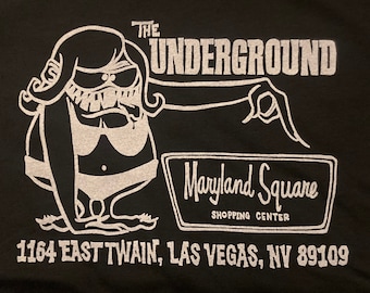 The Underground Record Store Las Vegas T-shirt design by Jake Coyner