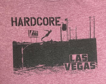 The Hardcore Las Vegas Maroon heather T-Shirt