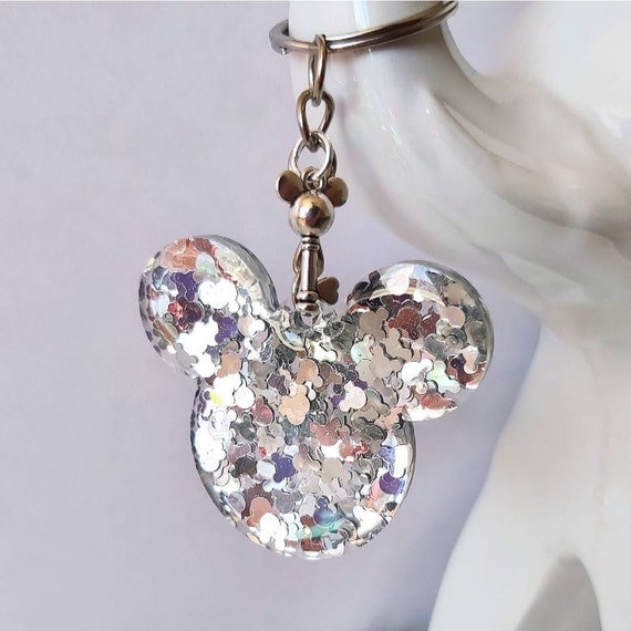 Disney Mickey Mouse Face Keychain - Mickey Keyring 