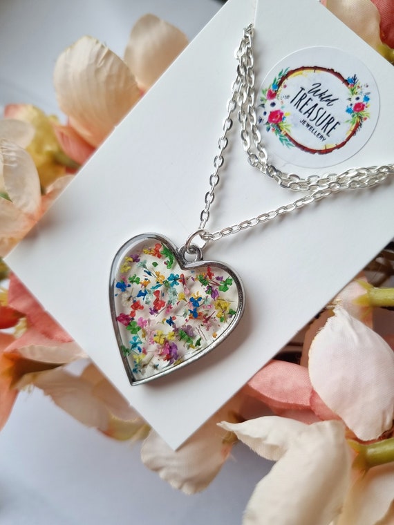 Heart And Flower Pendant | Autumn and May | Designer Jewellery