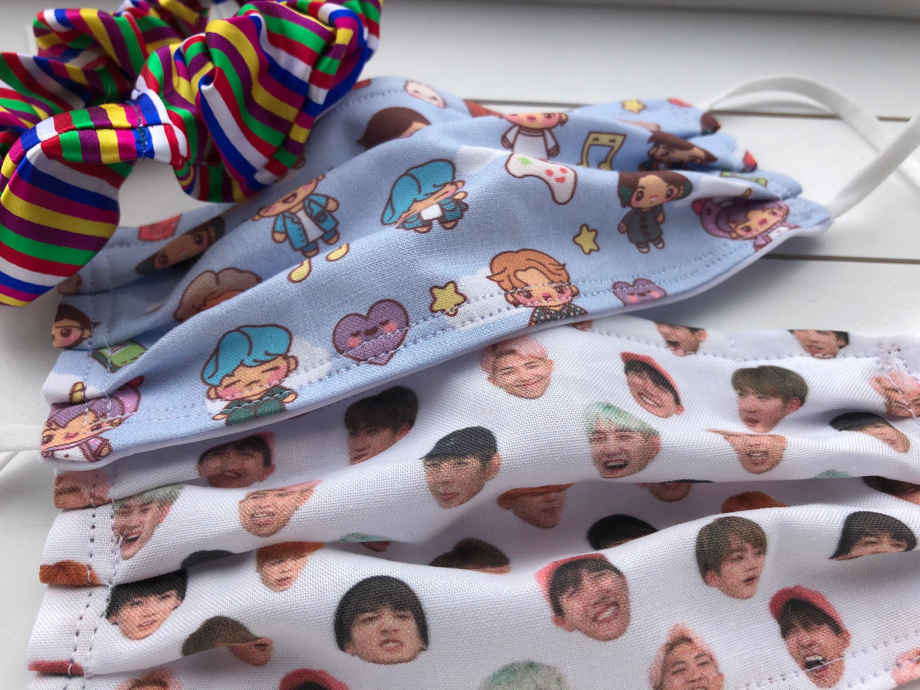Paquete de máscara Kpop Máscara de cara de fiesta Pajama Etsy