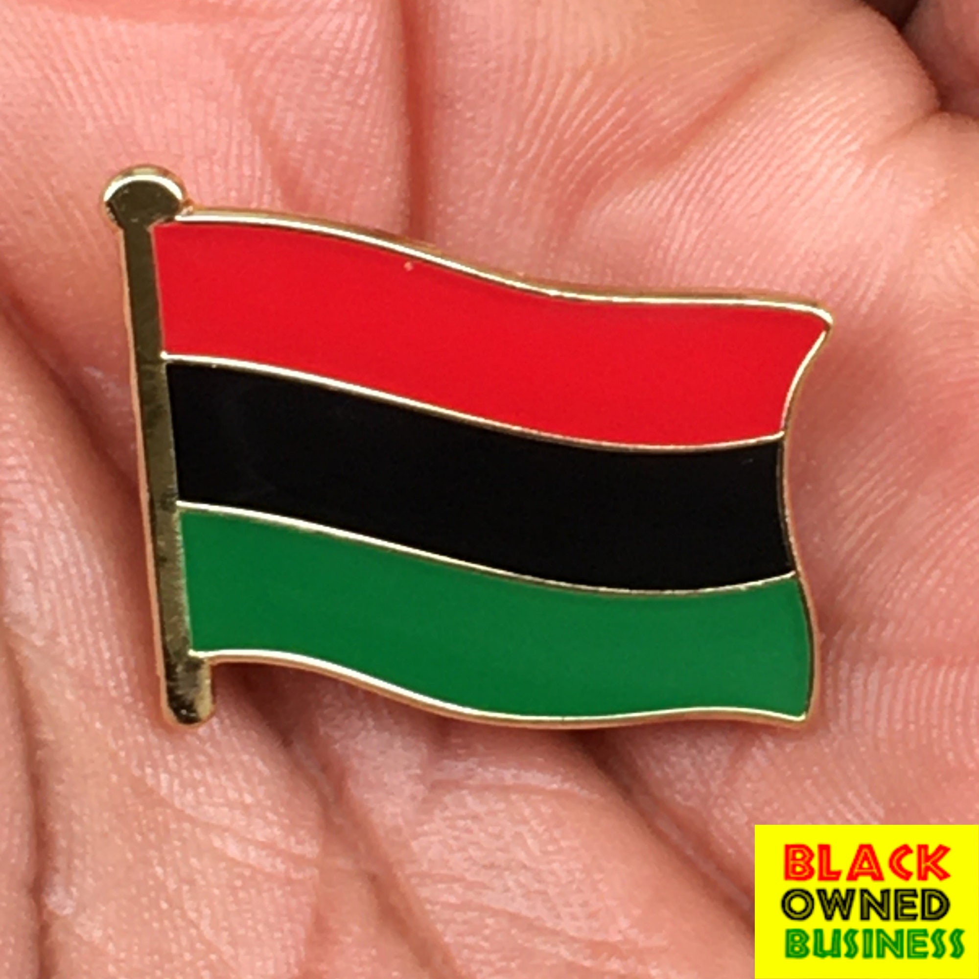 Buy 1 Get 1 Free Lapel Pins Red Black Green African Etsy