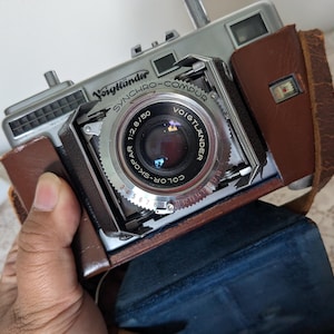 Voigtländer Vitessa 35 mm Film Kamera Germany Sammler Retro Kamera Geschenk für Fotograf Seltenes Vintage Sammlerstück Dekor analog