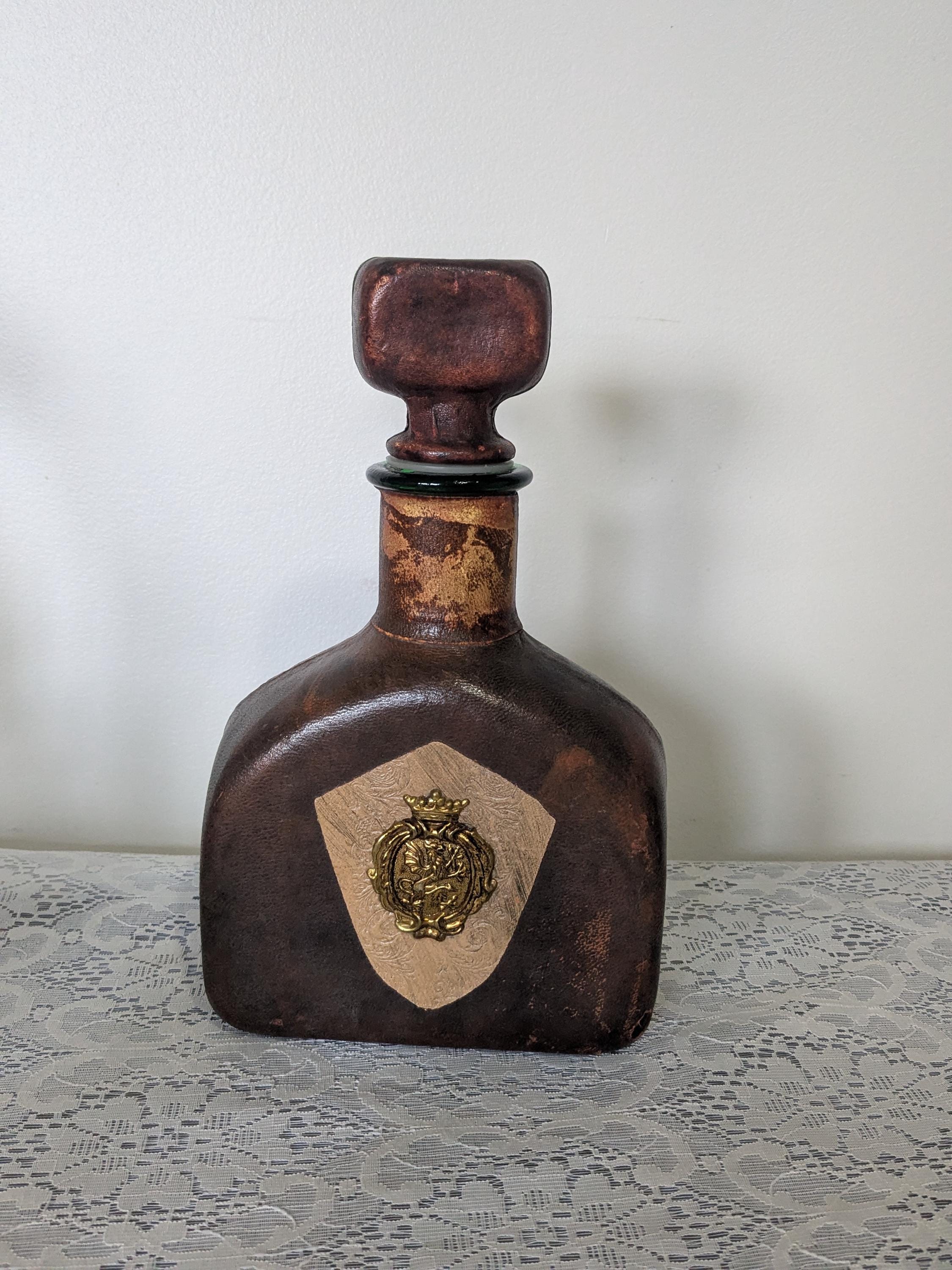Italian leather wrapped bottle - Etsy 日本