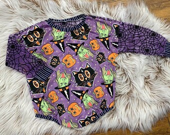 Sweater Romper, Baby Sweater Romper, Baby Romper, witch romper, tshirt romper, witchy outfit, halloween outfit, Halloween romper, spiderweb