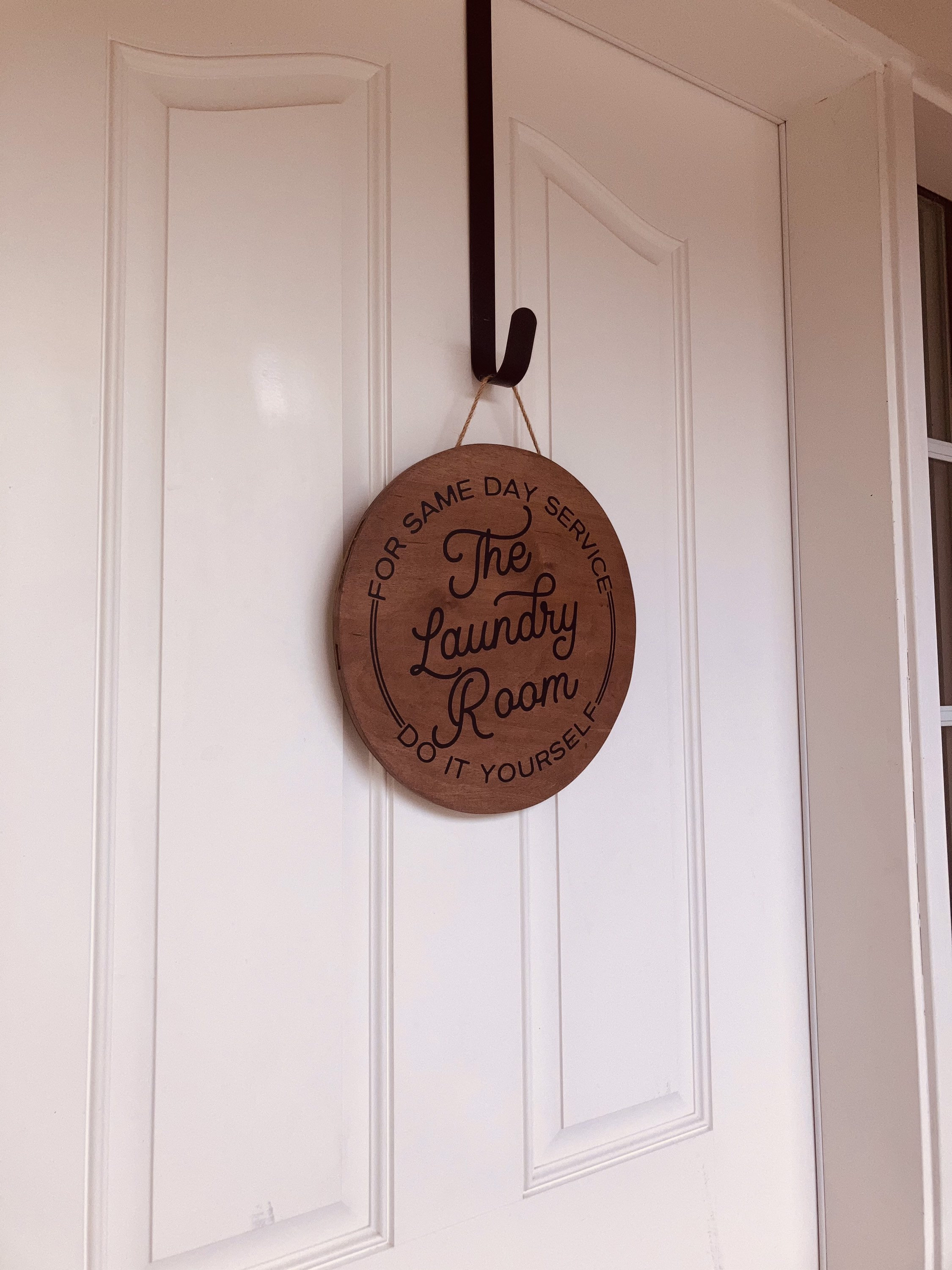 Sala de lavandería decoración de la puerta principal percha | Etsy