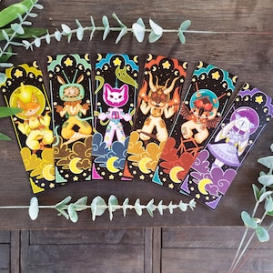 Spooky Astronaut Bookmarks - Cute Space Animals Bookmark Set