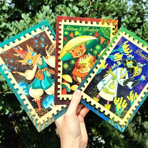 Mushroom Critters Print Set - Illustrierte A5 Artprints