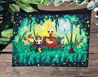 Hollow Knight Print of the Knight and Hornet
