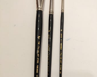 The Italian Art Store Pure Sable Paint Brushes