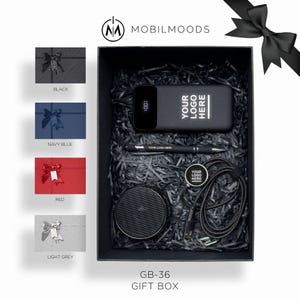 Company  New Year Holiday Gift Box, Corporate Logo Premium Client Gift Box, Exclusive Company Logo Gift Box, Employee Thanks Gift Box, GB-36