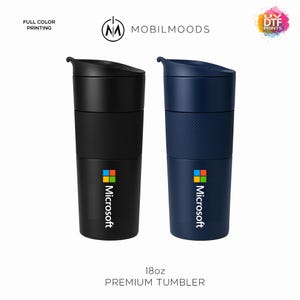 18oz Personalized Premium Tumbler, Custom Engraved Thermos, Company Logo Bulk Order Tumbler, Corporate Client Gift Thermos, Personalized Mug