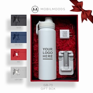 Affordable New Year Gift Box, Company Logo Employee Christmas Gift Box, Company Logo Client Gift Box, Affordable Holiday Gift Box, GB-73