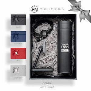 Company Logo Affordable Gift Box, Corporate Client Holiday Gift Box, Personalized Employee Gift Box, Business Logo New Year Gift Box, GB-84