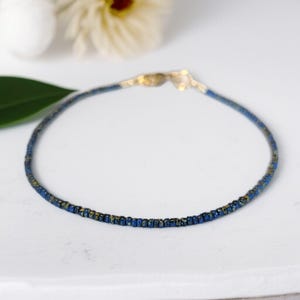 anklet ~ myuki seed bead anklet ~ layering anklet ~ minimalist anklet ~ ankle bracelet ~ beaded anklet ~ Picasso seed bead anklet