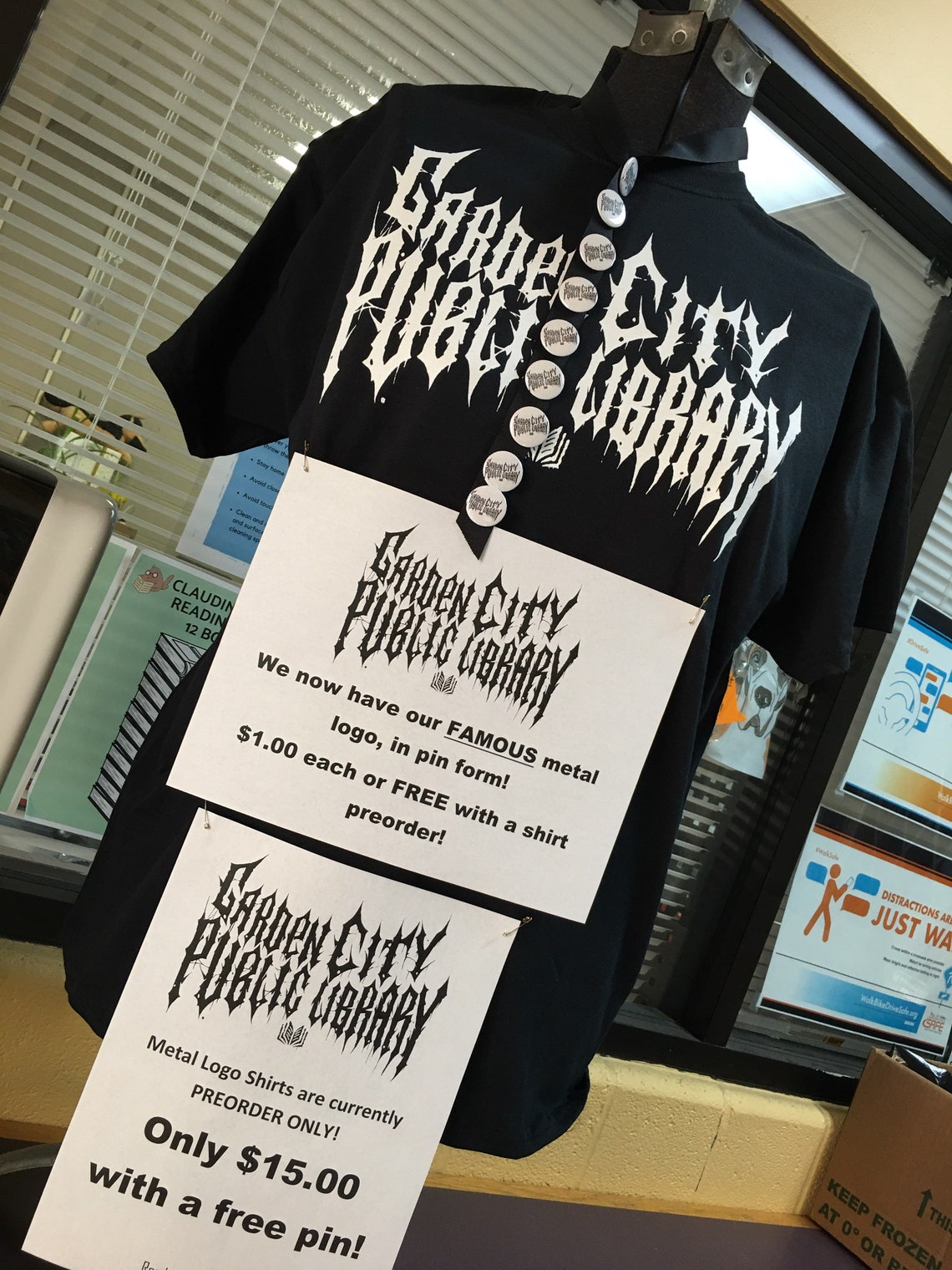 punk public library shirt