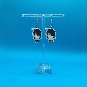 Monogatari Series Inspired WOW Earrings