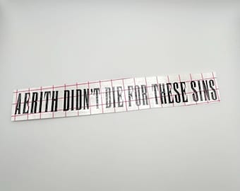 Aerith non è morta per questi peccati FF7 FFVII ispirato PS1 Car Decal