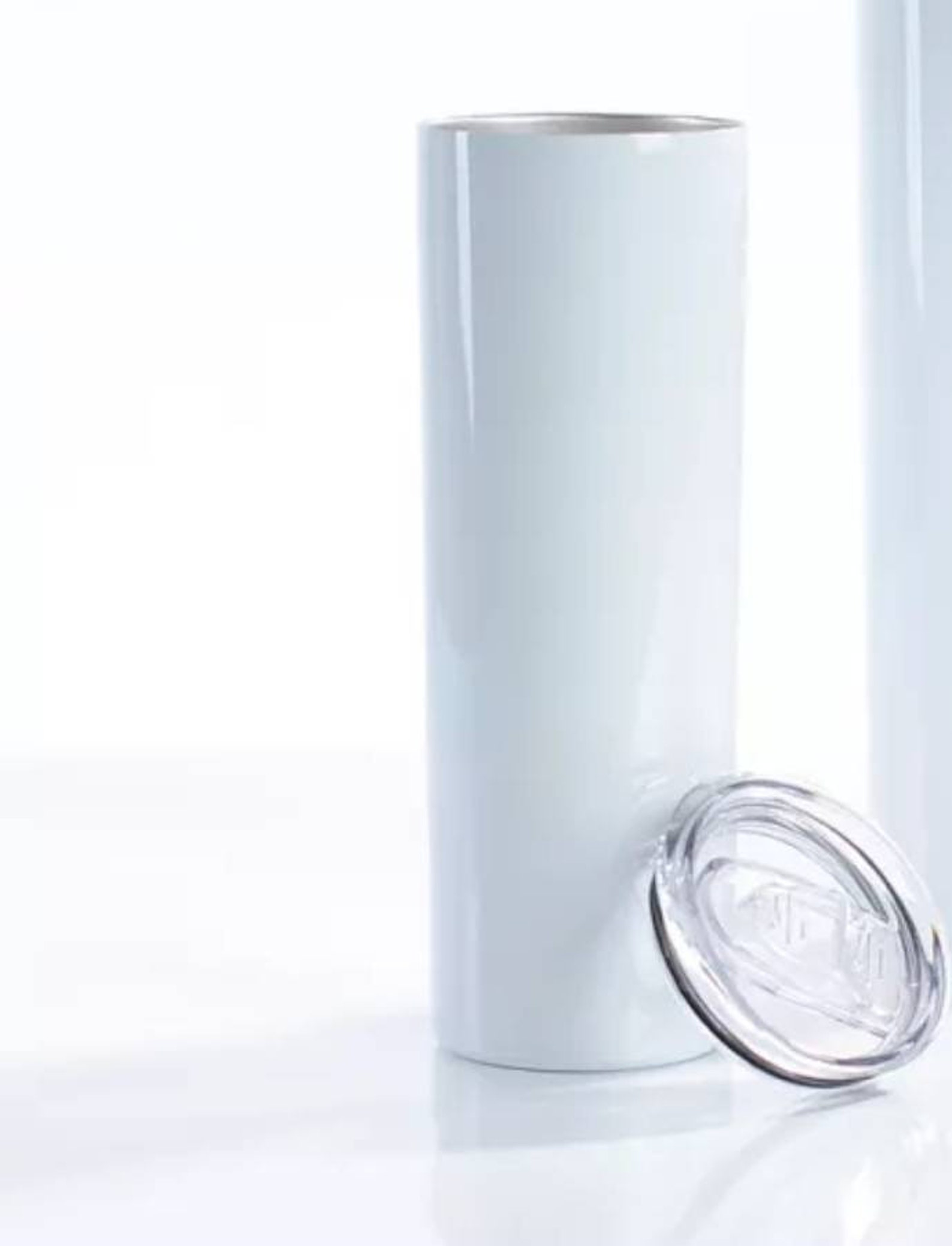 Sublimation 20 Ounce oz. White Tumblers With Plastic Straw Etsy UK