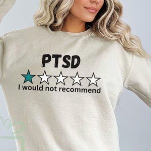 Camiseta de conscientização sobre TEPT, presente, camiseta de conscientização sobre transtorno de estresse pós-traumático, fita azul-petróleo, camiseta de guerreiro para TEPT, camiseta para TEPT, camiseta de saúde mental
